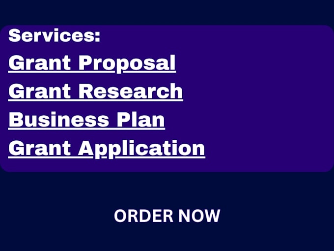 write grant proposal to get you funds
