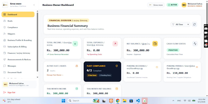 build a react node js admin dashboard