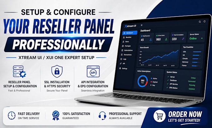 setup and configure your reseller panel professionally