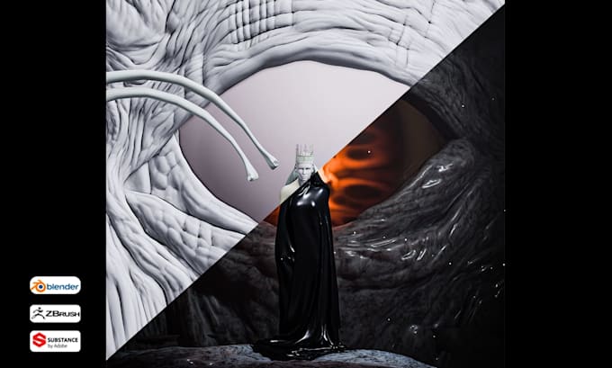 create dark fantasy and gothic cgi visuals