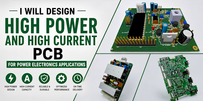 design high power and high current pcb for power electronics applications