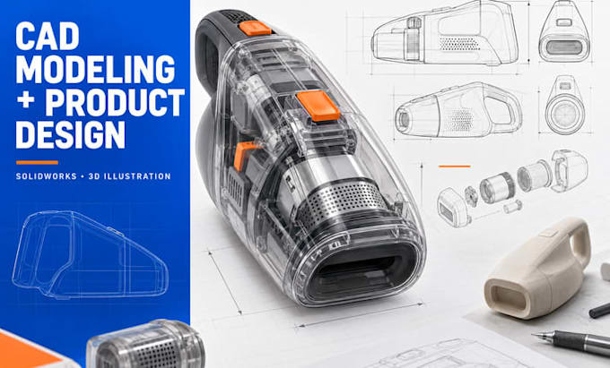 3d cad design, illustration product design, 3d cad modelling, solidworks