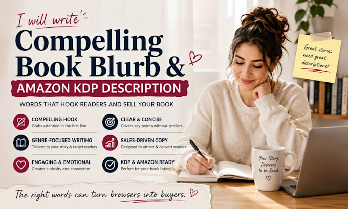 write compelling book blurb for your book, amazon book description, book summary