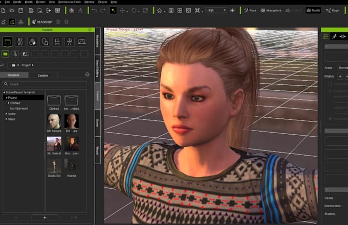 create, rig and animate 3d characters for cc4, cc5, iclone, unreal engine