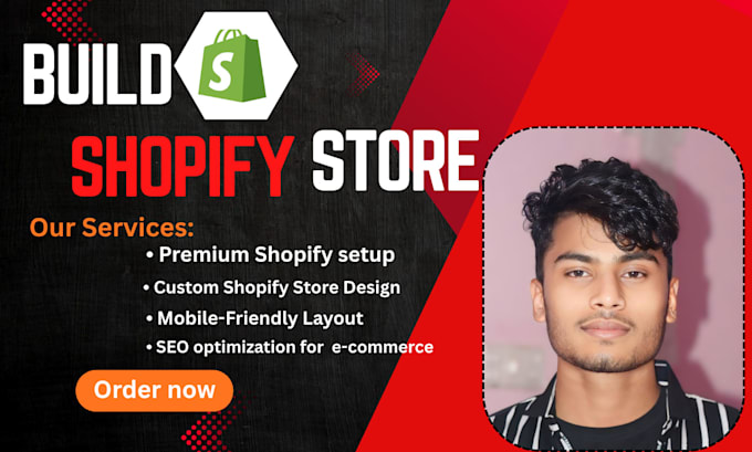build shopify store create custom website design and e commerce SEO