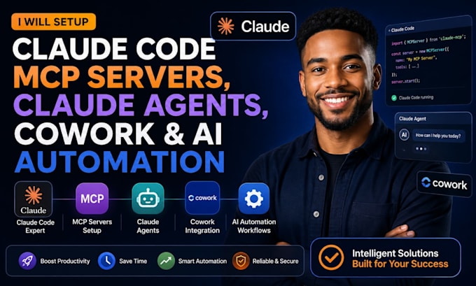 setup claude code mcp servers, claude agents, cowork and ai automation