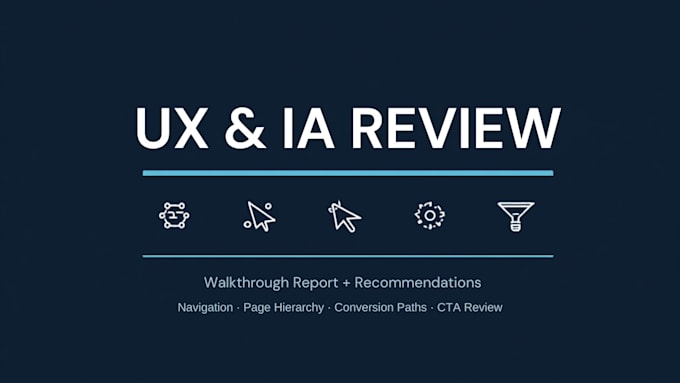review your websites UX and information architecture for conversion gaps