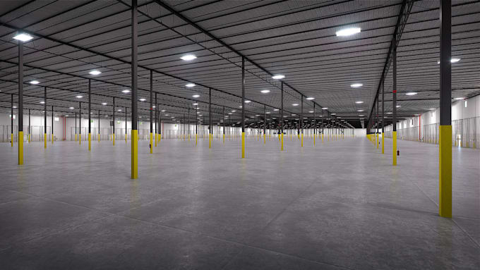 redesign production warehouse interior,3d factory modelling, warehouse 3d views