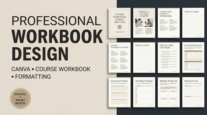 design educational workbook canva workbook redesign, interactive workbook  PDF