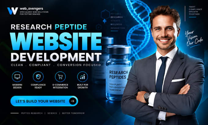 build a research peptide website in wordpress