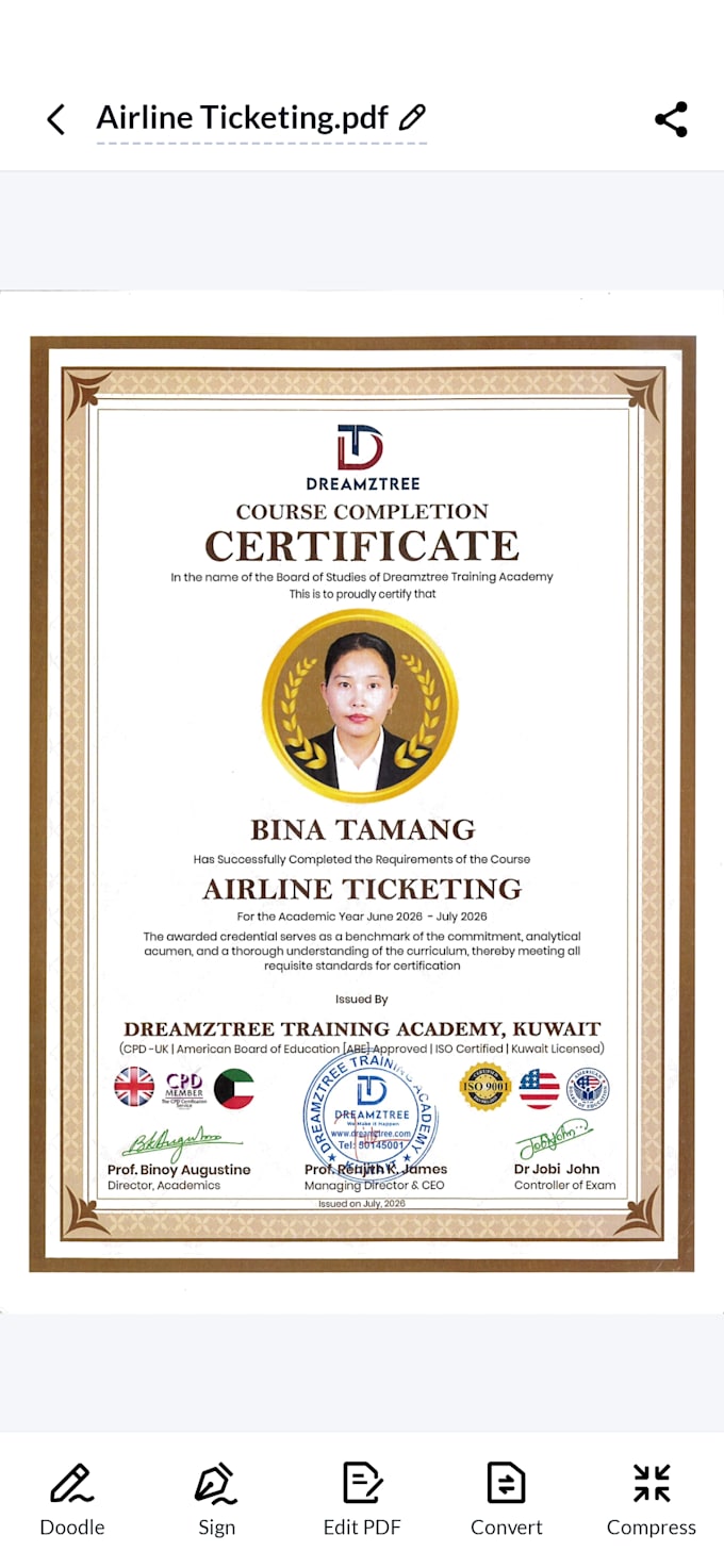 create flight reservation and pnr for visa application