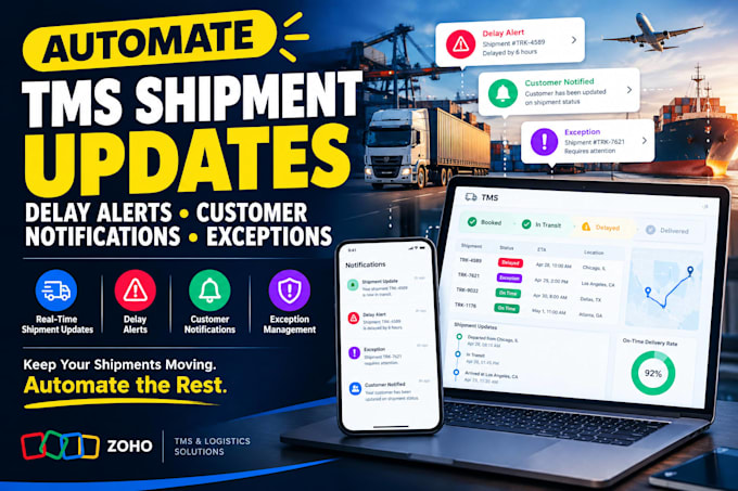 automate tms shipment updates delay alerts customer notifications and exceptions