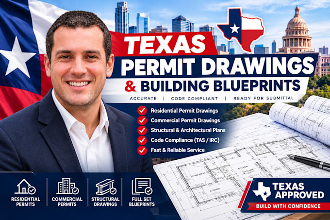 draft texas permit drawings and building blueprints