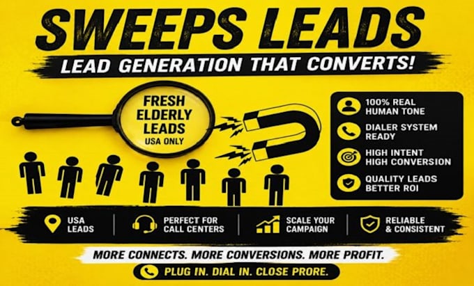 fresh sweeps leads, mega millions leads, elderly first hit leads, gambler leads
