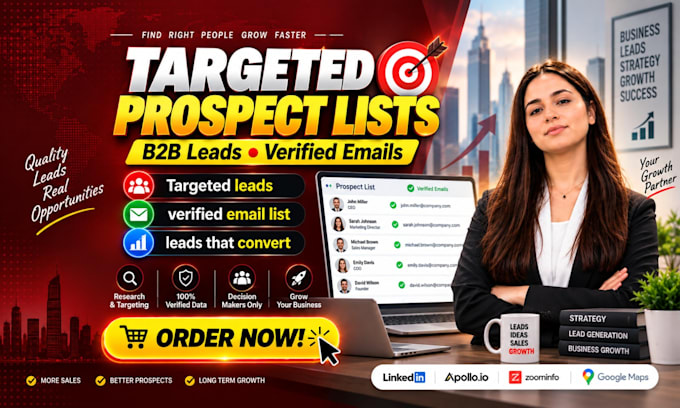 build targeted b2b prospect lists with verified emails for lead generation
