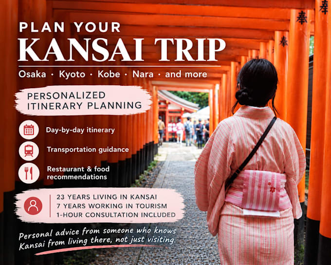 plan your customized osaka, kyoto and kobe trip like a local