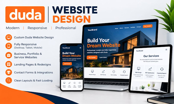 design your website on duda builder website