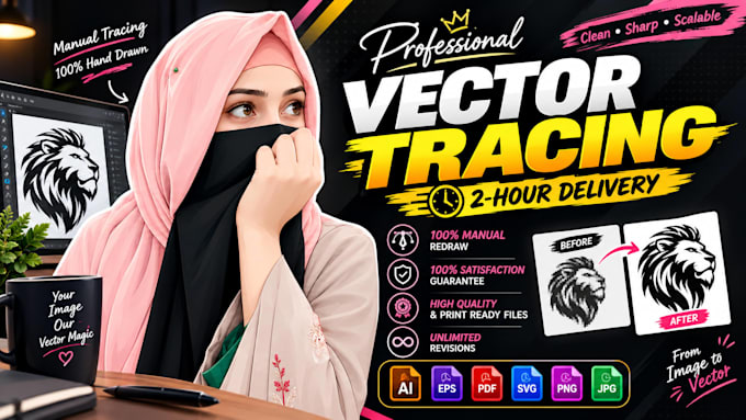 high quality vector tracing restore image high resolution