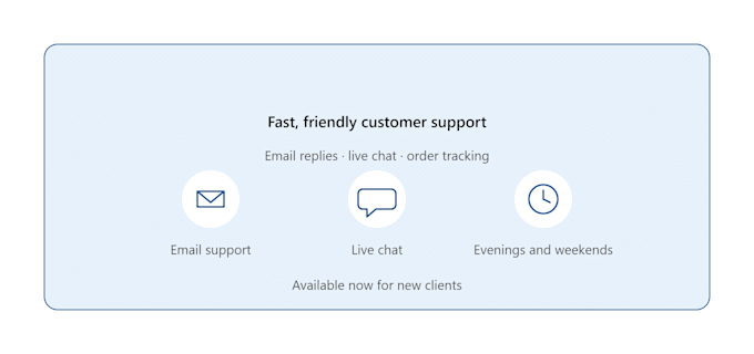 provide friendly email and chat customer support for your business