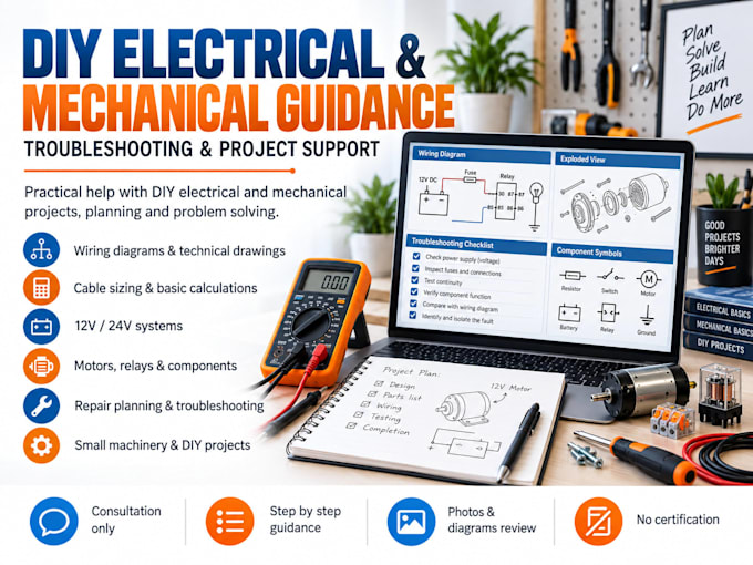 help you troubleshoot and plan your DIY electrical or mechanical project