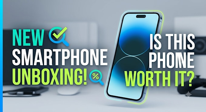 design modern tech and product unboxing youtube thumbnails