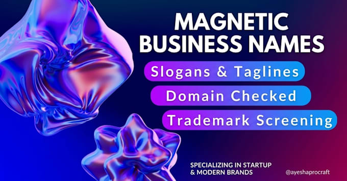 craft a unique business name idea and slogan