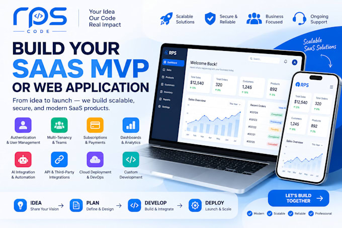 build a scalable saas mvp or web application