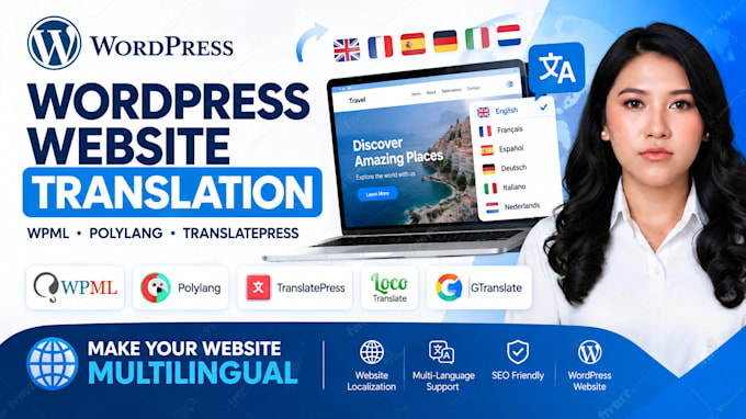 translate wordpress website multilingual wpml polylang translatepress loco