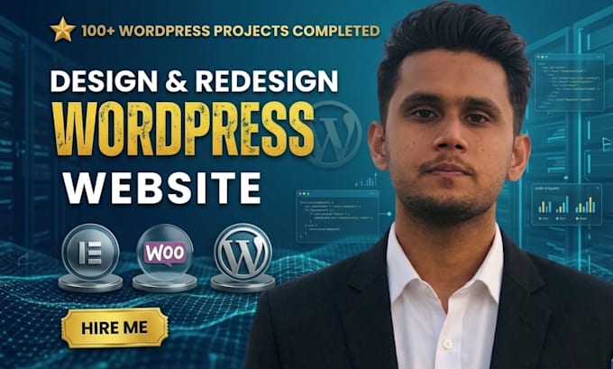 build wordpress website or redesign wordpress website using elementor pro