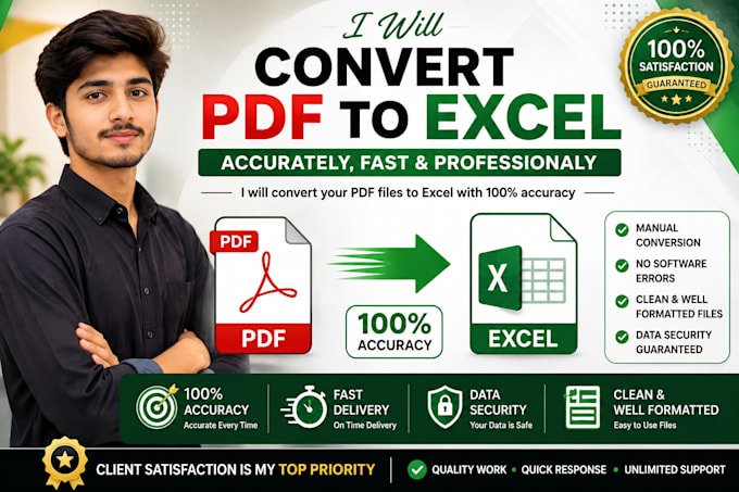 convert PDF excel accurately