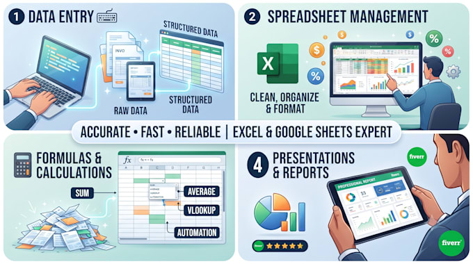 provide data entry services and manages data