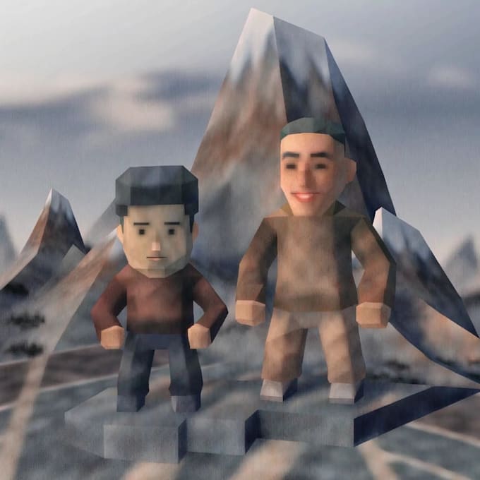 create a 2d low poly model