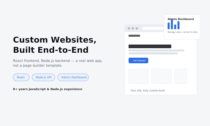 build a full stack website using react and nodejs