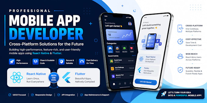 develop react native flutter apps