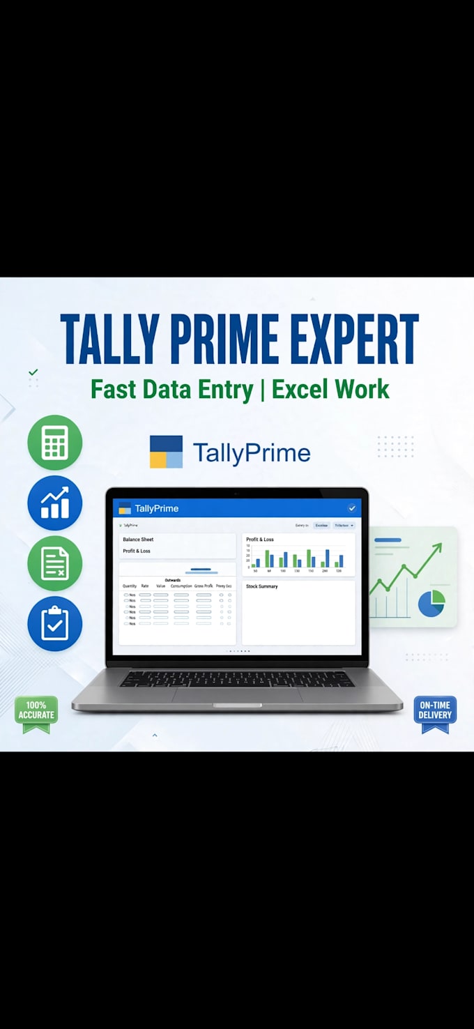 do tally prime data entry accounting and excel work