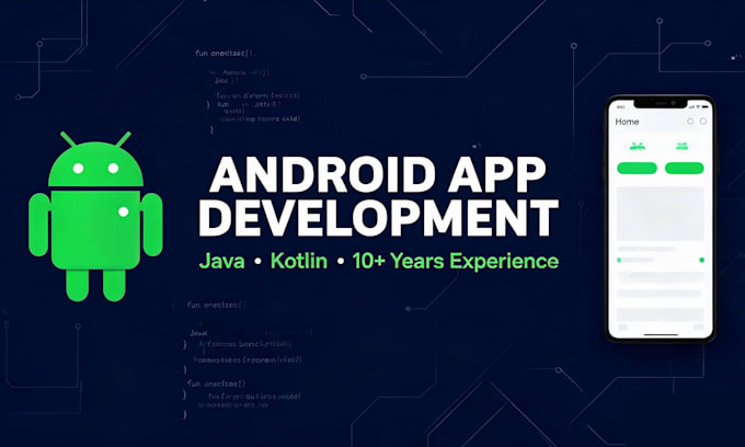 develop a professional android app in java or kotlin