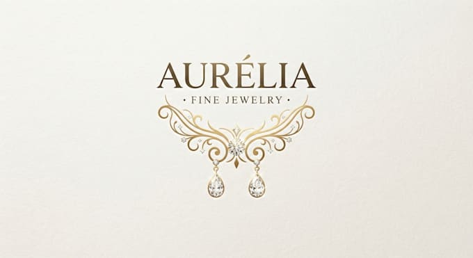 design a luxurious and elegant earrings logo