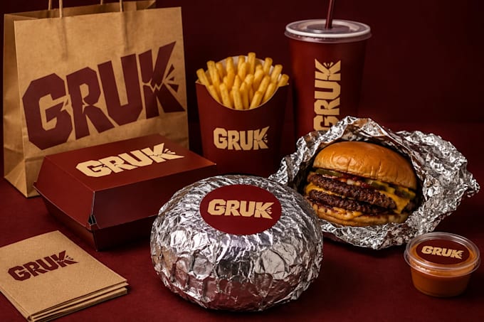 design a restaurant or food brand logo and packaging