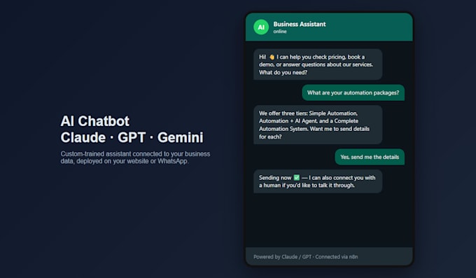 build an ai chatbot for your website using claude or gpt