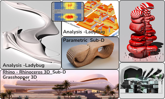 do rhino 3d models subd, grasshopper parametric designs