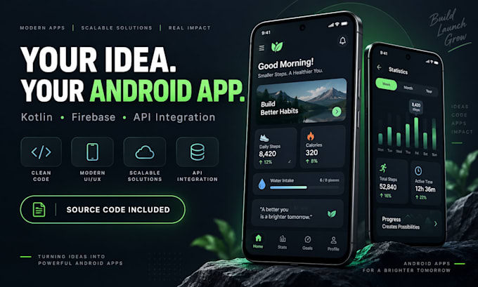 be your android app developer for custom kotlin apps