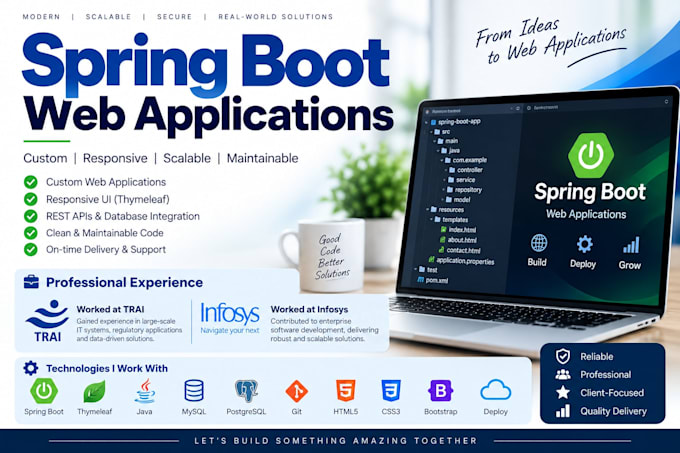 build spring boot thymeleaf web applications