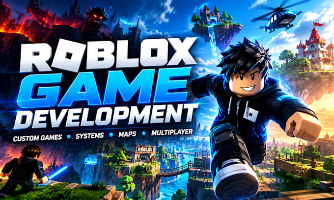develop a custom roblox game with scripting, systems, maps and multiplayer