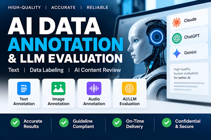 do ai data annotation, labeling and llm content evaluation
