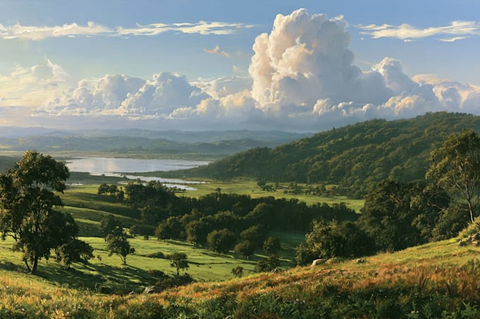 custom landscape oil painting