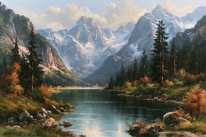 custom landscape oil painting