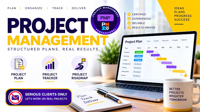 create a professional project plan, tracker and roadmap as a certified pmp