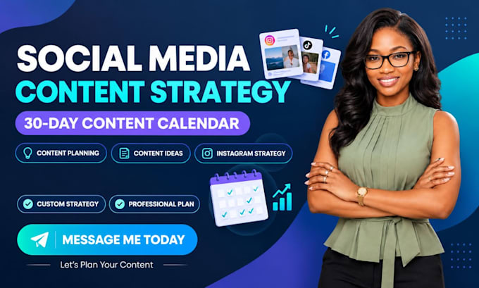 create a social media strategy and content calendar