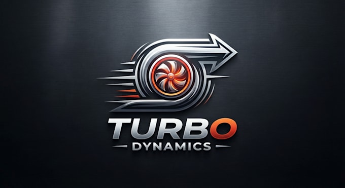 design a powerful and dynamic turbo logo for your brand