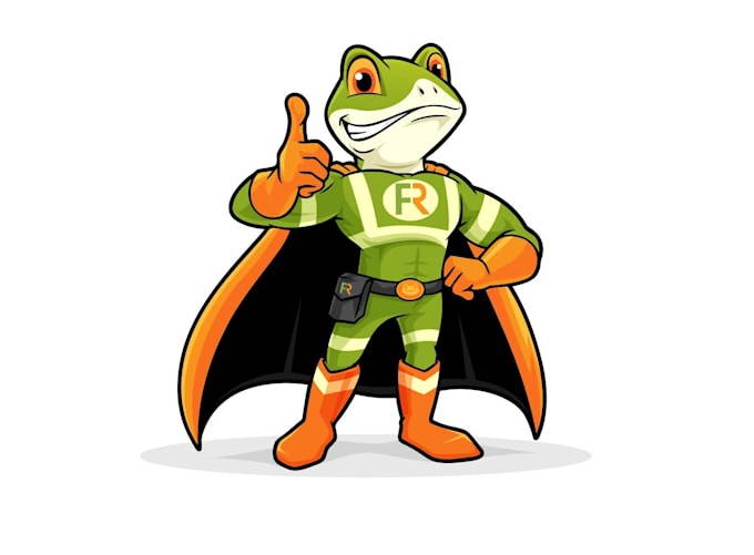 design a cute mascot and creative cartoon logo